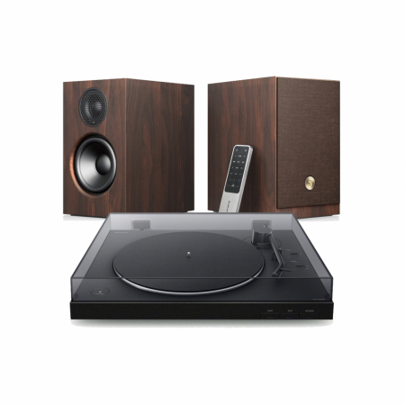 Sony PS-LX310BT med Audio Pro A28 i valnød, vinylpladespillerpakke i gruppen Hjemmestereo / Hifi / Pladespiller hos BRL Electronics (SETPSLX310BTPKT1)