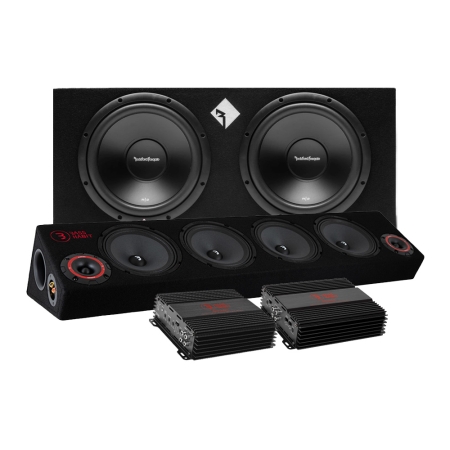 Rockford Fosgate R2-2X12 raggarpakke med Bass Habit SPL64 i gruppen Nyheder hos BRL (SETR22X12PKT10)