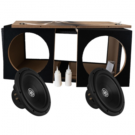 2-pak DLS Reference 2x12 tommer basboks med RCW12.D2, i byggesæt i gruppen Bilstereo / Bas / Baskasse i byggesæt hos BRL Electronics (SETRCW12D2PKT9)