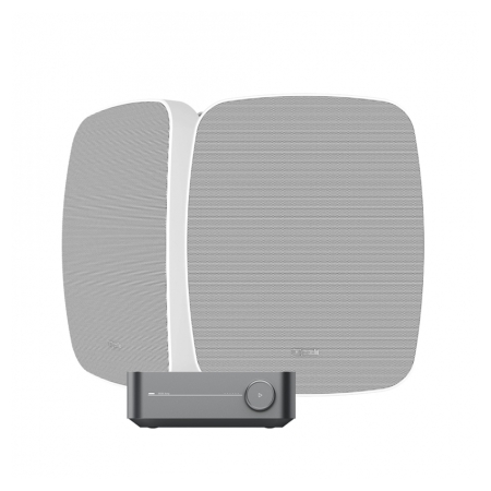 Wiim Amp Pro med Klipsch RSM-650, udendørspakke i hvid i gruppen Pakkeløsninger / Pakker til hjemmet / Stereopakker hos BRL (SETRSM650PKT4)