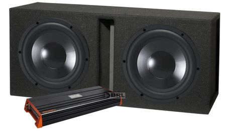 2 st Dayton Audio RSS315HO-4 12tum med GV212-låda + PRO 2000.1 i gruppen Pakkeløsninger / Pakker til bilen / Baspakke hos BRL Electronics (SETRSS315HO4PKT4)