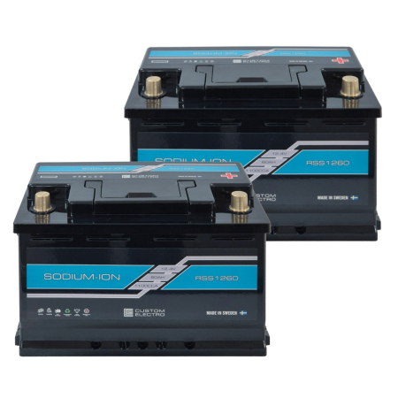 Batteripakke, 2-pak CustomElectro RSS v2 12-60 Sodium-Ion i gruppen Bilstereo / Tilbehør / Batterier hos BRL (SETRSSV21260X2)