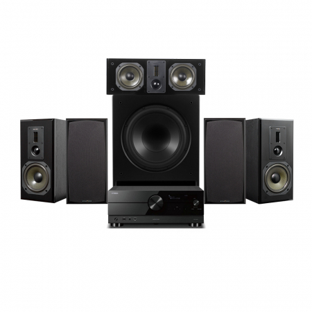 Yamaha Aventage RX-A2A & Dynavoice Definition DM-6 5.1 hemmabiopaket, svart i gruppen Pakkeløsninger / Pakker til hjemmet / Hjemmebiograf & Hjemmebiografpakker hos BRL Electronics (SETRXA2APKT6)