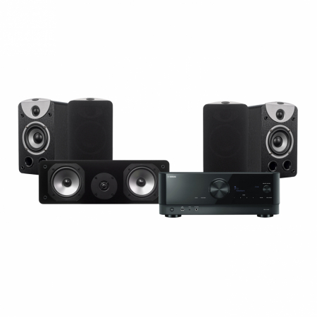 Yamaha RX-V4A & Dynavoice Magic S-4 EX 5.0 hemmabiopaket, svart i gruppen Pakkeløsninger / Pakker til hjemmet / Hjemmebiograf & Hjemmebiografpakker hos BRL (SETRXV4APKT13)