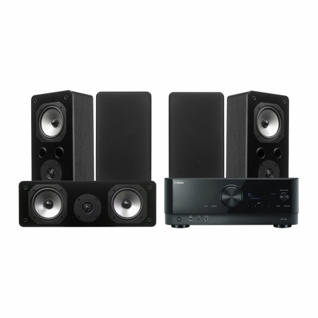 Yamaha RXV-4A & Dynavoice Challenger S-5 5.0 hemmabiopaket, svart i gruppen Pakkeløsninger / Pakker til hjemmet / Hjemmebiograf & Hjemmebiografpakker hos BRL (SETRXV4APKT5)
