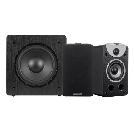 Dynavoice Magic S-4 EX v.3 med Challenger Sub 8, 2.1 stereopakke i gruppen Pakkeløsninger / Pakker til hjemmet / Stereopakker hos BRL (SETS4EXPKT11)