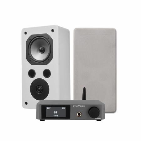 Dynavoice CA802BT & Challenger S-5S vit, stereopaket i gruppen Pakkeløsninger / Pakker til hjemmet / Stereopakker hos BRL Electronics (SETS5EXPKT1)