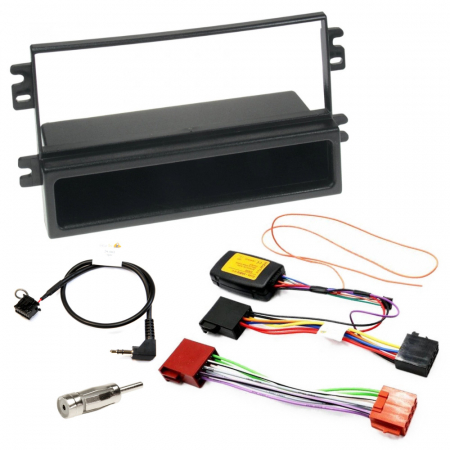 Installationskit Saab 9-3 OG m/ AS2, 1-DIN med prylfack (med rattstyrning) i gruppen Bilstereo / Hvad passer i min bil / SAAB / 9-3 2008-2015 / 9-3 OG 1998-2002 / Skifte stereo 9-3 OG 1998-2002 hos BRL Electronics (SETSAAB93PKT2)