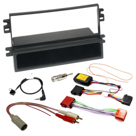 Installationskit Saab 9-3 OG m/ AS3, 1-DIN med prylfack (med rattstyrning) i gruppen Bilstereo / Hvad passer i min bil / SAAB / 9-3 2008-2015 / 9-3 OG 1998-2002 / Skifte stereo 9-3 OG 1998-2002 hos BRL Electronics (SETSAAB93PKT4)