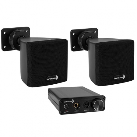 Dayton Audio SAT3B & Dayton Audio DTA-3116HP i gruppen Pakkeløsninger / Pakker til hjemmet / Mikroanlæg hos BRL (SETSAT3BDTA3116HPPKT)