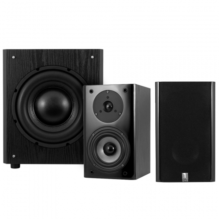 System One SB-15B & System One W100 högtalarpaket 2.1, svart i gruppen Pakkeløsninger / Pakker til hjemmet / Højttalerpakker hos BRL (SETSB15PKT1)