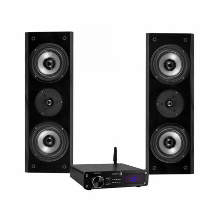 Dayton Audio DTA-PRO & System One SC155B, stereopaket i gruppen Pakkeløsninger / Pakker til hjemmet / Stereopakker hos BRL Electronics (SETSC155BPKT4)