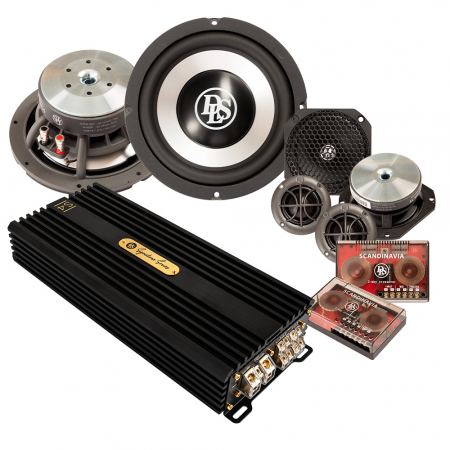 DLS Scandinavia & Signature, fantastisk 6.5-tommer frontsysteem med forstærkersforstærker i gruppen Pakkeløsninger / Pakker til bilen / Højttalerpakke hos BRL Electronics (SETSCANDPKT8)