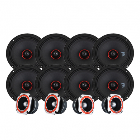 Bass Habit SPL Elite SE165M & SE45T SPL-pakke, stor i gruppen Pakkeløsninger / Pakker til bilen / SPL Højttalerpakke hos BRL Electronics (SETSE165MPKT1)