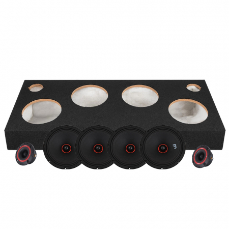 Bass Habit SPL Elite SE200M & SP25A i GAS PRO-raggarplanka i gruppen Bilstereo / Bilhøjttalere / SPL Box hos BRL (SETSE200MPKT3)