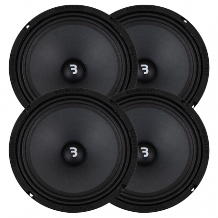 4-pak Bass Habit Play SP200M, 8 tommer midbas i gruppen Bilstereo / Bilhøjttalere / Bas-/Mellemtoner / Midbas UDSALG hos BRL Electronics (SETSP200MPKT1)
