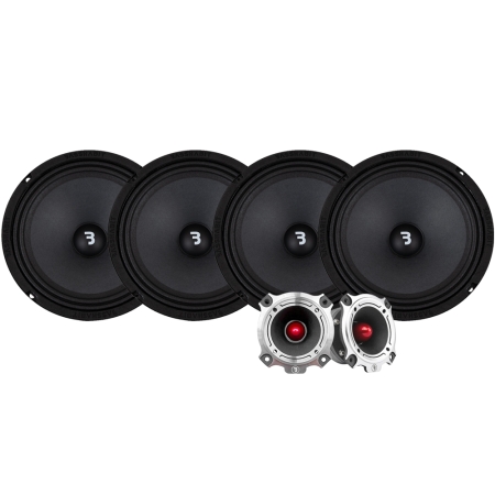 4-pack Bass Habit SP200M med SP25HT, SPL-pakke i gruppen Pakkeløsninger / Pakker til bilen / SPL Højttalerpakke hos BRL (SETSP200MPKT9)