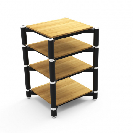 Norstone Spider 4 Hifi-rack, bamboo i gruppen Hjemmestereo / Tilbehør / HiFi-møbler hos BRL Electronics (SETSPIDER4BA)