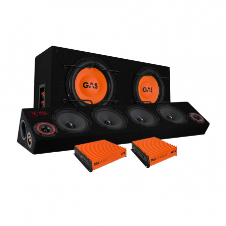 GAS MAD B1-210 baspaket & Play SPL64 raggarplanka med slutsteg i gruppen Pakkeløsninger / Pakker til bilen / SPL-pakke hos BRL (SETSPL64PKT6)