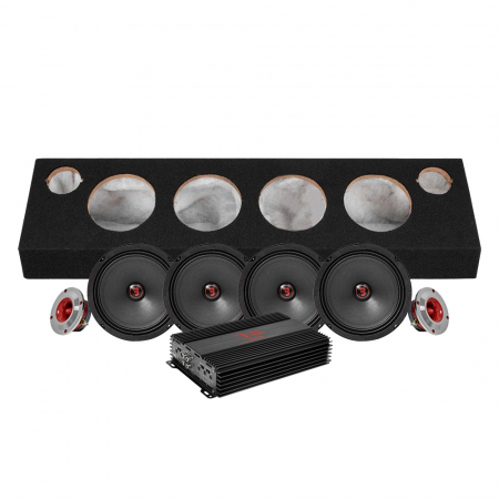Bass Habit Rebel SR165M i raggarplanka & RA800W, raggarpakke i gruppen Pakkeløsninger / Pakker til bilen / SPL-pakke hos BRL Electronics (SETSR165PKT5)