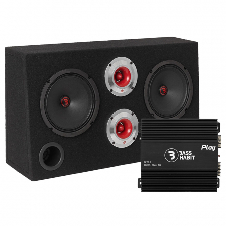 Bass Habit Rebel SRE62 & Play Power 70.2 (gen. 2), SPL-pakke i gruppen Nyheder hos BRL Electronics (SETSRE62PKT1)