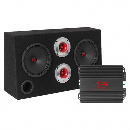 Bass Habit SRE62 med RA500W, raggarpakke i gruppen Pakkeløsninger / Pakker til bilen / SPL-pakke hos BRL (SETSRE62PKT3)