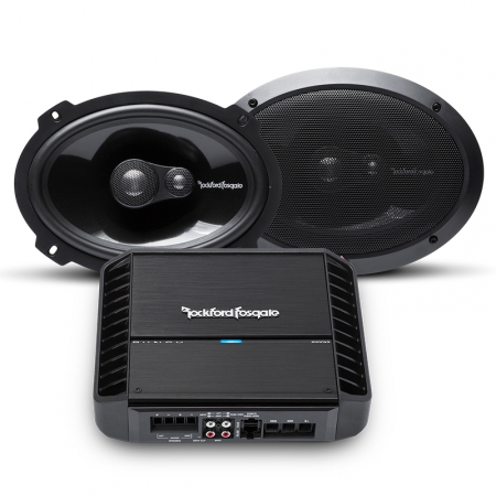Rockford Fosgate T1693 & P300X2 i gruppen Pakkeløsninger / Pakker til bilen / Hattehyldepakke hos BRL Electronics (SETT1693PKT1)