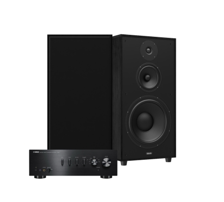 Yamaha A-S501 II med Indiana Line Utah 5, 2.0 stereopakke i sort i gruppen Pakkeløsninger / Pakker til hjemmet / Stereopakker hos BRL (SETUTAH5PKT1)