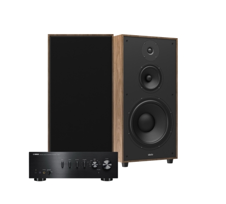 Yamaha A-S501 II med Indiana Line Utah 5, 2.0 stereopakke i valnød i gruppen Pakkeløsninger / Pakker til hjemmet / Stereopakker hos BRL (SETUTAH5PKT2)