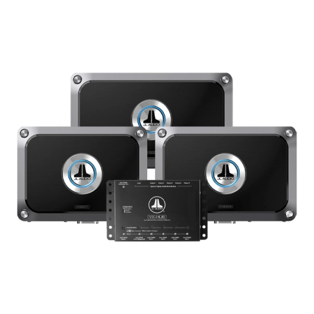 JL Audio DSP-forstærkerpakke, VX600/6i, VX600/2i & VX1000/1i med hub i gruppen Nyheder hos BRL (SETVXIPKT4)