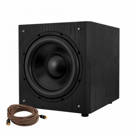 System One W120 aktiv subwoofer, sort + subwooferkabel i gruppen Hjemmestereo / Højttalere / Subwoofere hos BRL (SETW120PKT1)