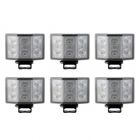 6-pack NIZLED W60 Vinklad arbetsbelysning 60W (5600 lumen), arbetsljuspaket i gruppen Arbejdsbelysning hos BRL Electronics (SETW60RFAX6)