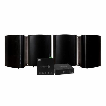 Dayton Audio WB40A & 2 par DLS MB5i, hvid i gruppen Pakkeløsninger / Pakker til hjemmet / Multiroompakker hos BRL Electronics (SETWB40APKT6)