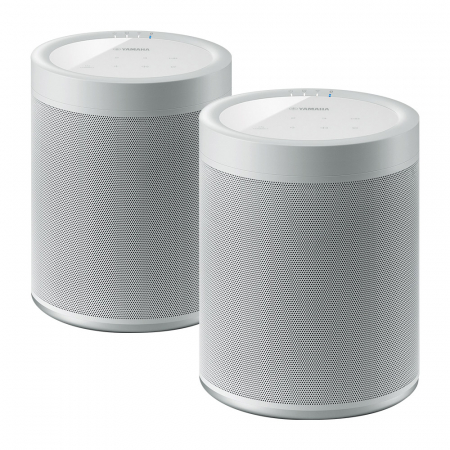 2-pack Yamaha MusicCast 20 i vitt, aktiv wifi-högtalare i gruppen Hjemmestereo / Højttalere / Smarte højttalere hos BRL (SETWX021X2)