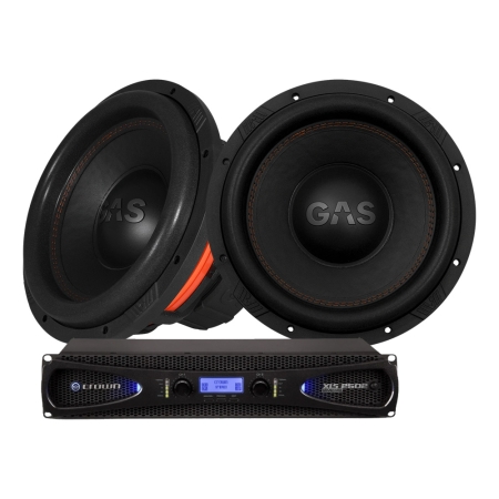 Crown XLS-2502 med 2 stk GAS MAX S1-12D1, byg-selv subwooferpakke i gruppen Pakkeløsninger / Pakker til hjemmet / Højttalerpakker hos BRL (SETXLS2502PKT2)