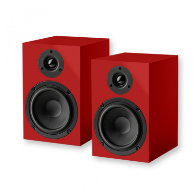 Pro-Ject Speaker Box 5 E, reolhøjttalere, par, rød