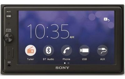 Sony XAV-AX1000, bilstereo med enkeldin-chassi & dubbeldin-skärm  