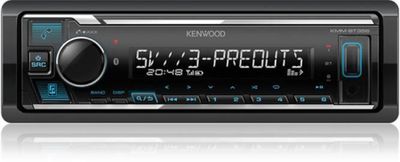 Kenwood KMM-BT358, bilstereo med Bluetooth och 3 par lågnivåutgångar