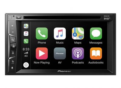 Pioneer AVH-Z3200DAB, bilstereo med Apple CarPlay, Bluetooth och DAB+ 