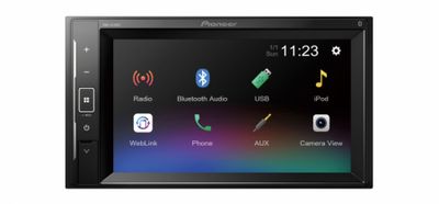 Pioneer DMH-A240BT, bilstereo med Bluetooth och 3 par lågnivå