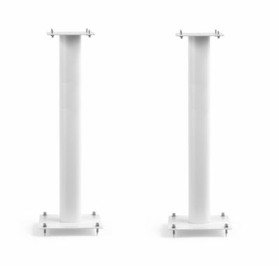 Norstone Stylum 3, högtalarstativ mattvita 80 cm höga