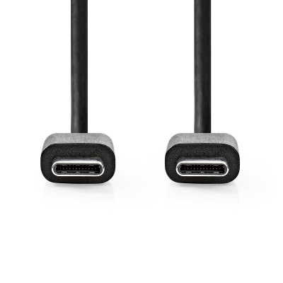 NEDIS CCGL60700 USB-C 2.0-kabel, sort, 1 meter
