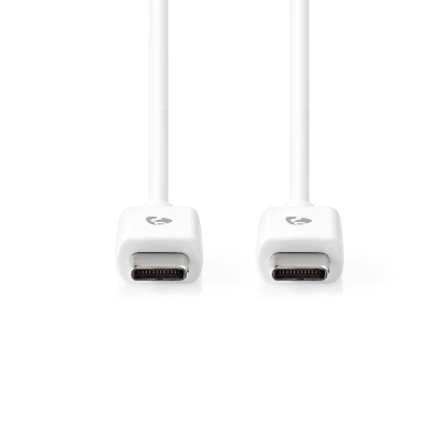 NEDIS 176CCGL60700WT10 USB-C-kabel, hvid, 1 meter