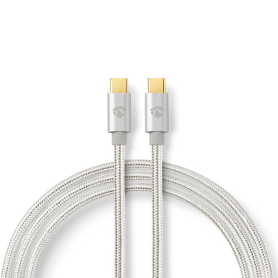 Nedis USB-C-kabel, 100 W, 480 Mbit/s, 2 meter