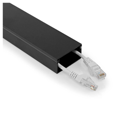 Nedis kabelkanal aluminium 25 mm, sort