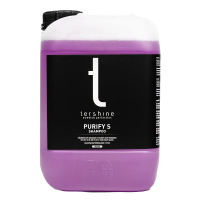 Tershine Purify S - Shampoo, keramisk shampoo, hindbær 5 L