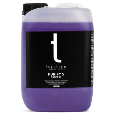 Tershine Purify S - Shampoo, keramisk shampoo, hindbær 5 L