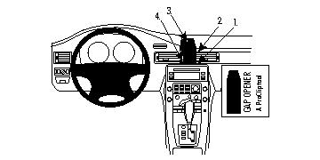 Brodit Forstærket ProClip, Volvo S80/V70 II/XC70 07-11