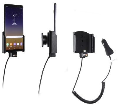 Brodit Aktiv holder med cigarkontakt, Samsung Galaxy Note 8 