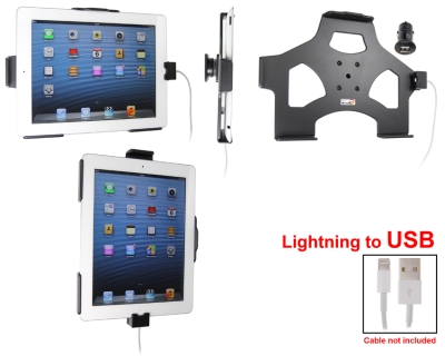 Brodit Holder til Kabeltilslutning, Apple iPad 4th Gen (A1458, A1459, A1460)/With Retina (Lightning Connector)